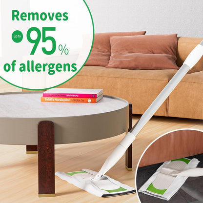 Joy Cruise Sweeper 2-in-1 Nass- und Trockenmopp-Set, Reinigungsmopp mit 1 Kehrmaschine