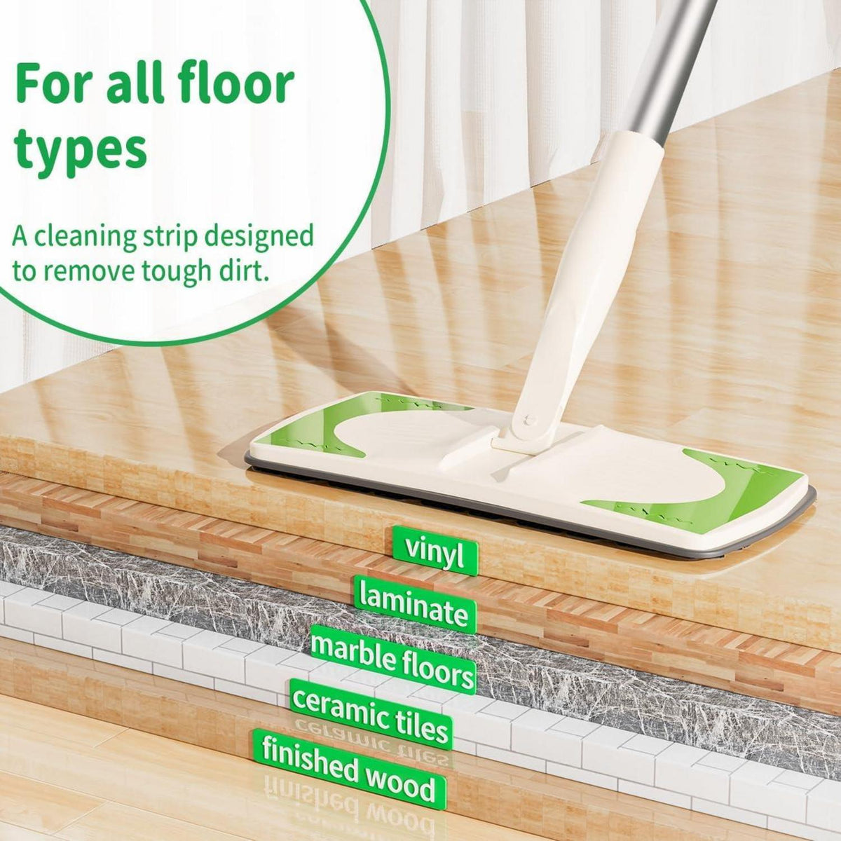 Joy Cruise Sweeper 2-in-1 Bodenwisch- und Kehrset - Inkl. 1 Kehrmaschine, 40