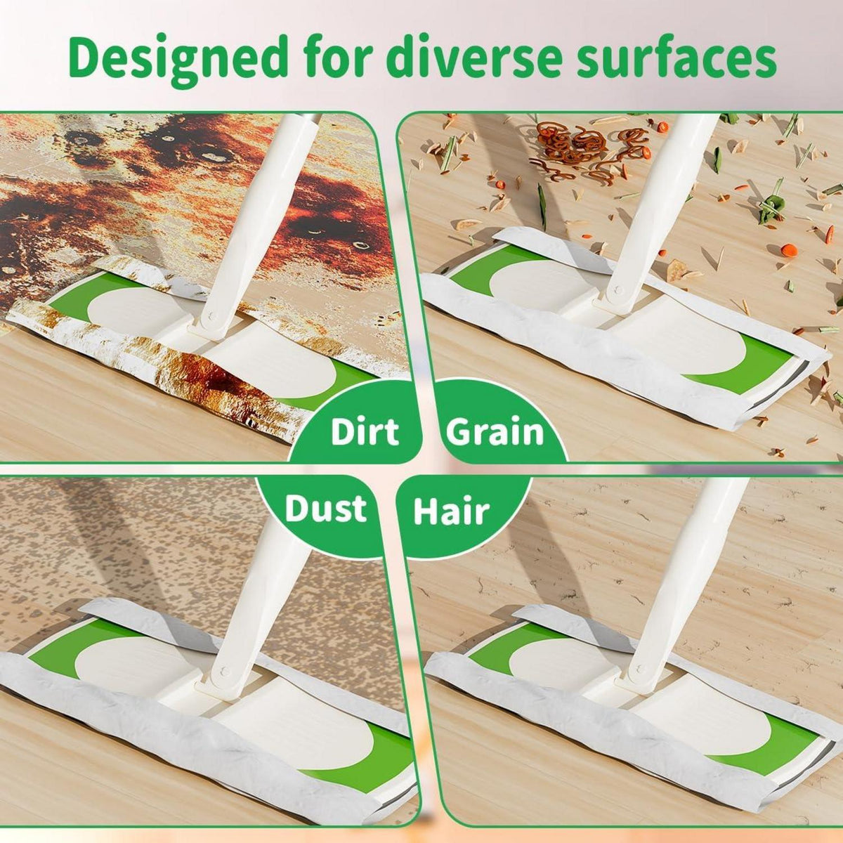 Joy Cruise Sweeper 2-in-1 Bodenwisch- und Kehrset - Inkl. 1 Kehrmaschine, 40