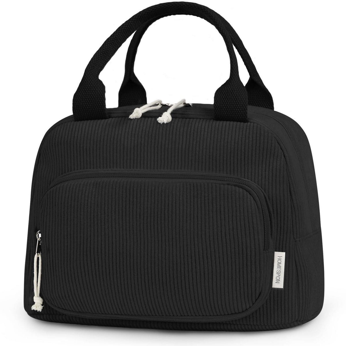 Isolierte Lunchtasche für Damen & Herren – Schwarz