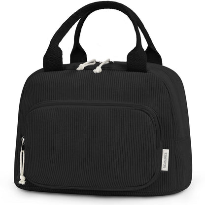 Isolierte Lunchtasche für Damen & Herren – Schwarz