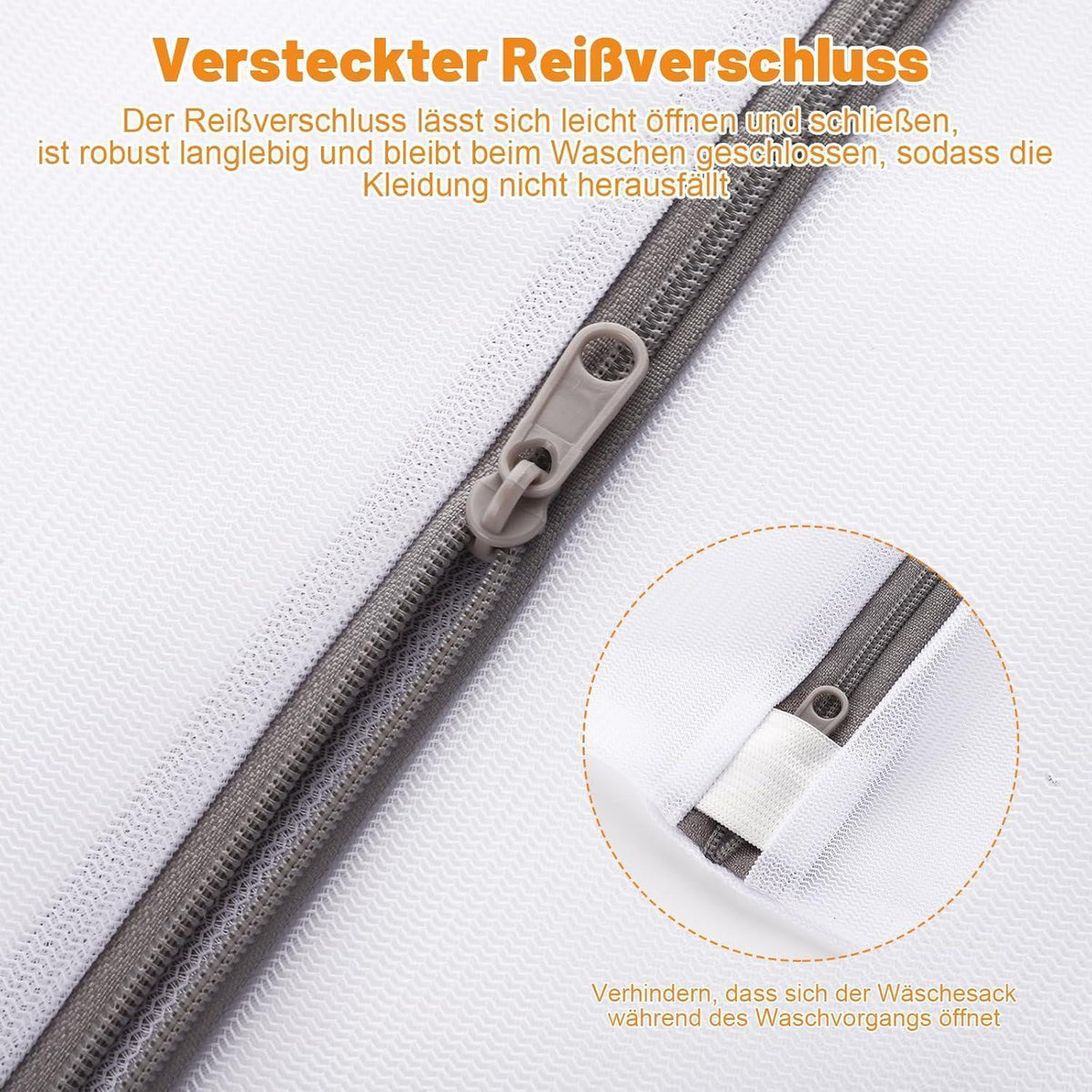 5 Wäschenetze für Waschmaschine | Fein & Grobmaschig | Schützt Kleidung