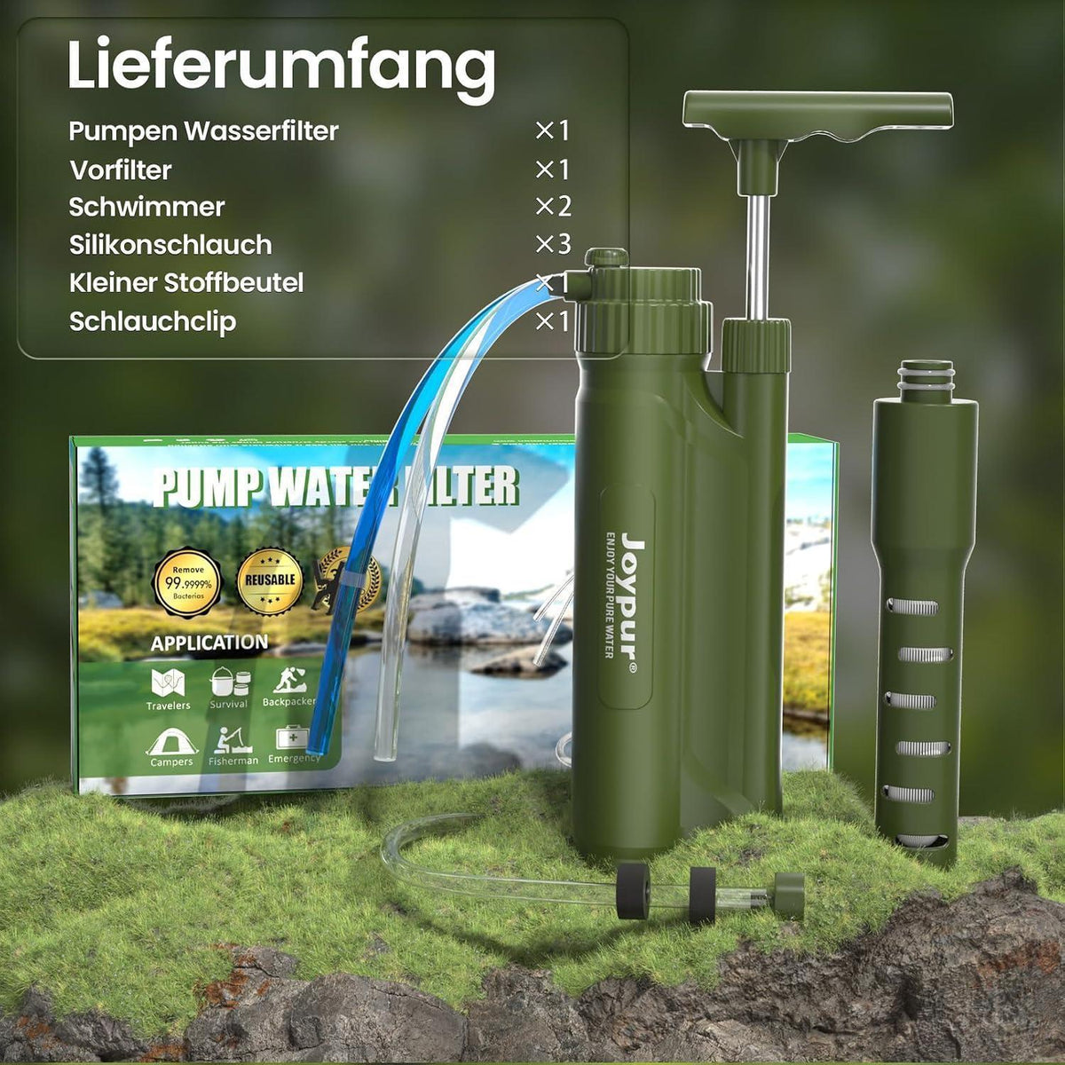 Wasserfilter Outdoor mit RO Membran – 10.000 Liter Kapazität