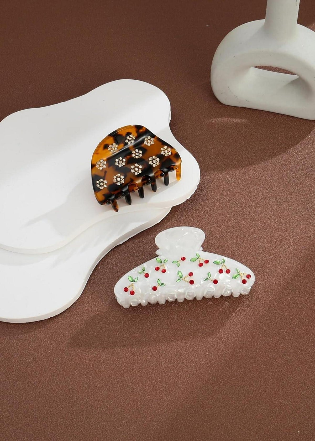 LILIE&WHITE Haarspangen-Set Damen 2er-Pack Kirsch- Blumen-Design hocgvvtr18qml86xbbsqphnxalg50coqs