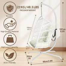 Hängesessel mit Ständer & Kissen – Faltbar, Indoor & Outdoor