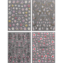 3D Nagelsticker Blumen – Nail Art Aufkleber für Sommerdesign