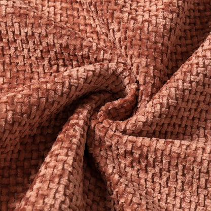 Herbst Kissenbezug 2er Set 45x45 - Gebranntes Orange Chenille