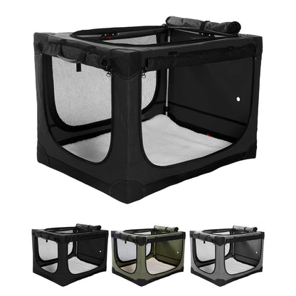 Faltbare Hundebox für mittelgroße Hunde – Reisebox mit Bett