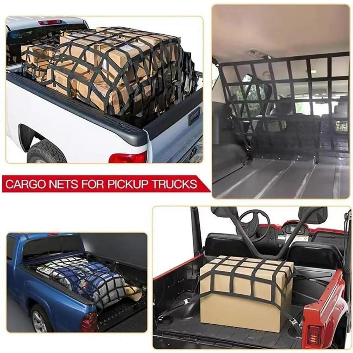 Gepäcknetz für LKW & Anhänger – 106x127cm Ladungssicherung