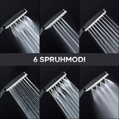 Regendusche Duschkopf mit 6 Strahlarten & Hochdruck