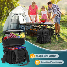 TEUEN Kühltasche 20L Doppeldecker Lunchtasche wasserdichte