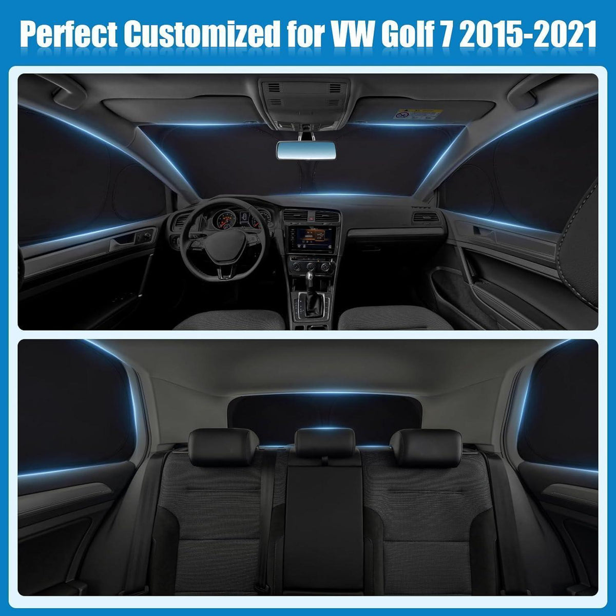 VW Golf 7 Sonnenschutzscheibe 2015-2021 – Sichtschutz & Hitzeschutz