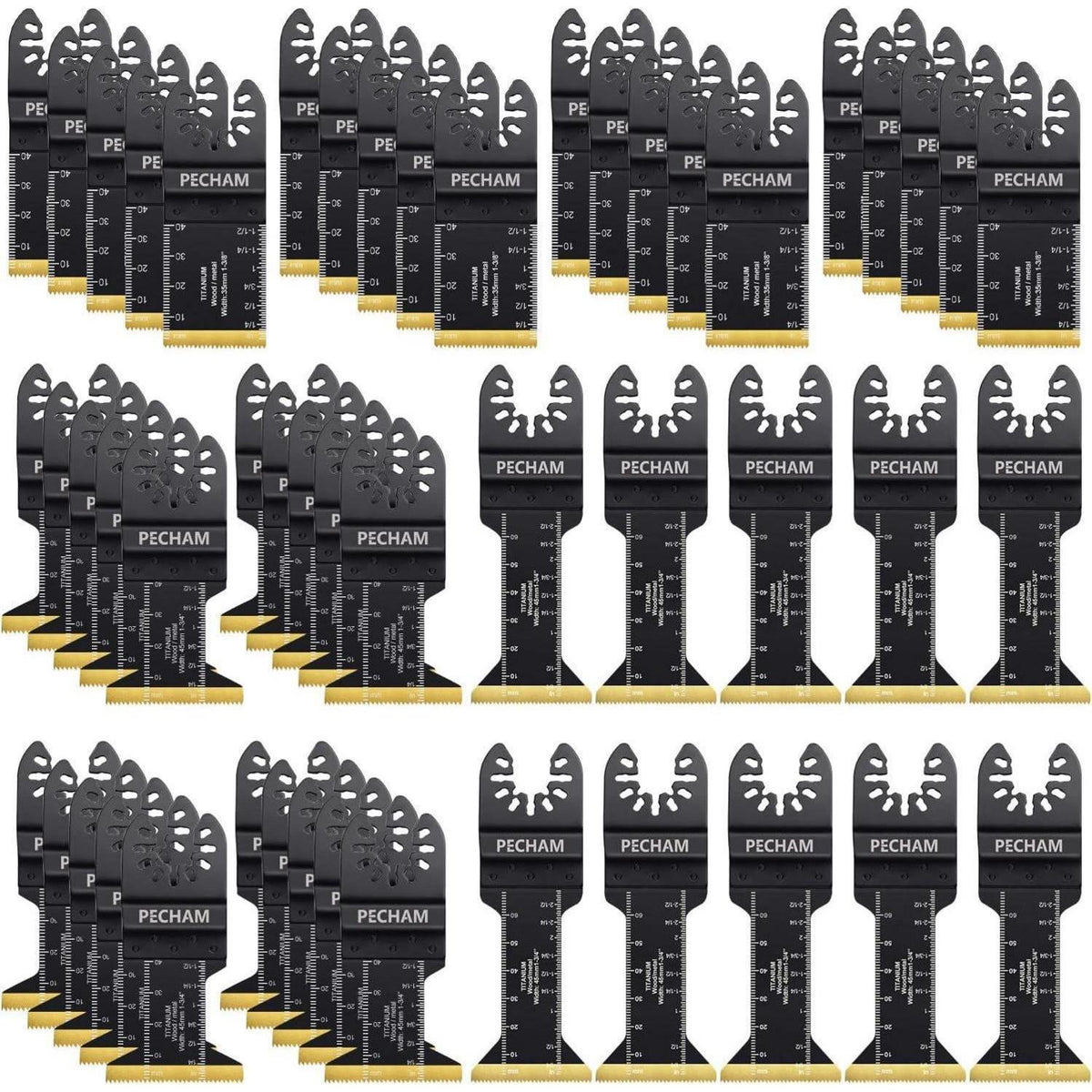 50x Titan Sägeblätter für Multitool, Metall & Holz