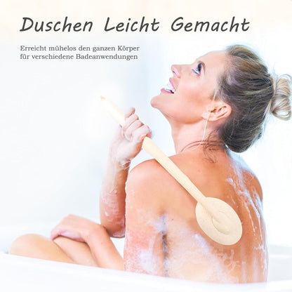 FREATECH 3-in-1 Silikon Körper-Rückenschrubber Bade Dusch Peeling Haarmassage