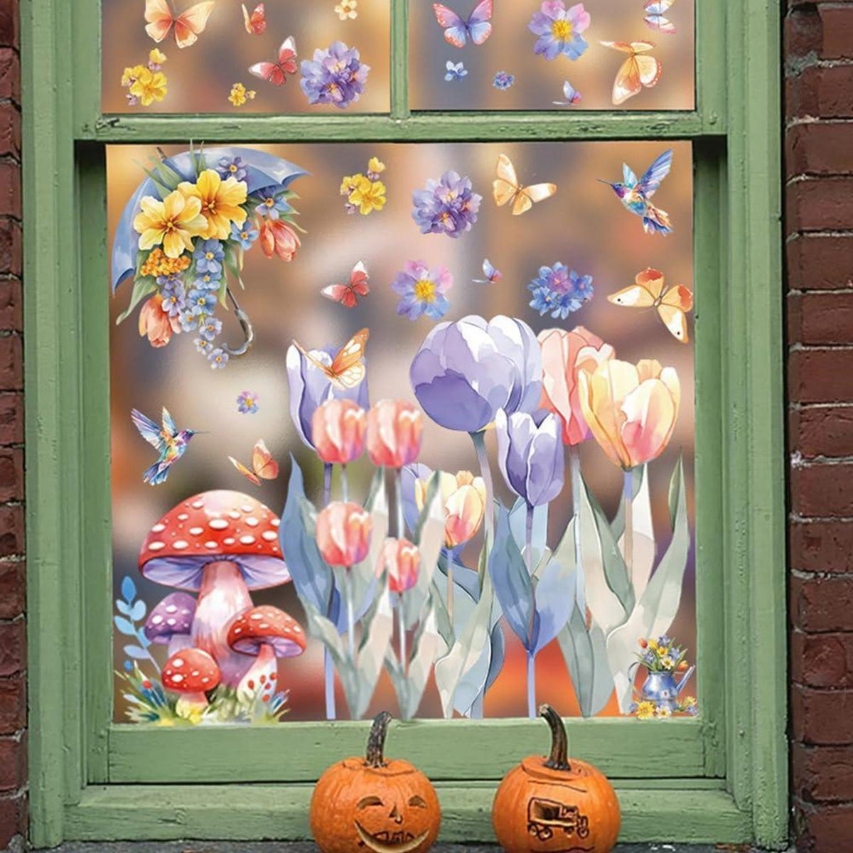 Fensterbilder Frühling 9 Blatt – Schmetterlinge Deko