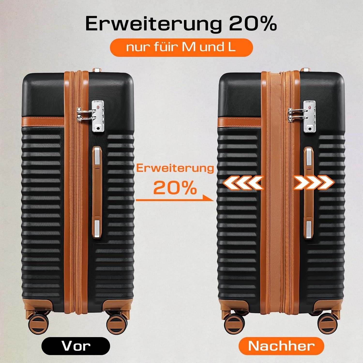Joyway ABS Hartschalenkoffer Trolley Set 4 Rollen TSA