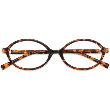 Blaulichtfilter Brille oval Tortoise – Schutz vor Kopfschmerzen