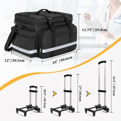 Medizinische Tasche mit Trolley – Erste Hilfe für Pflege & Ärzte
