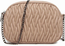 Umhängetasche Damen Crossbody Bag Handtasche mittelgroß Goldene