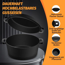 Gusseisen Dutch Oven 26cm – Perfekt zum Brotbacken & Schmoren