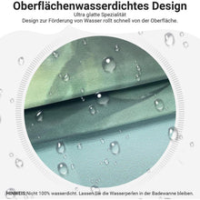 Berge Duschvorhang 180x200cm mit 12 Haken & Beschwerter Saum