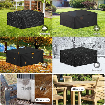 Gartenmöbel Abdeckung Wasserdicht 300x250x100cm 420D Oxford
