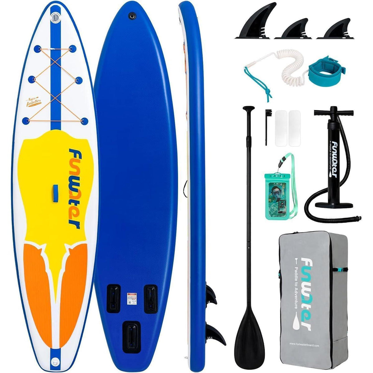 Aufblasbares SUP Board Manta Dunkelblau mit Zubehör
