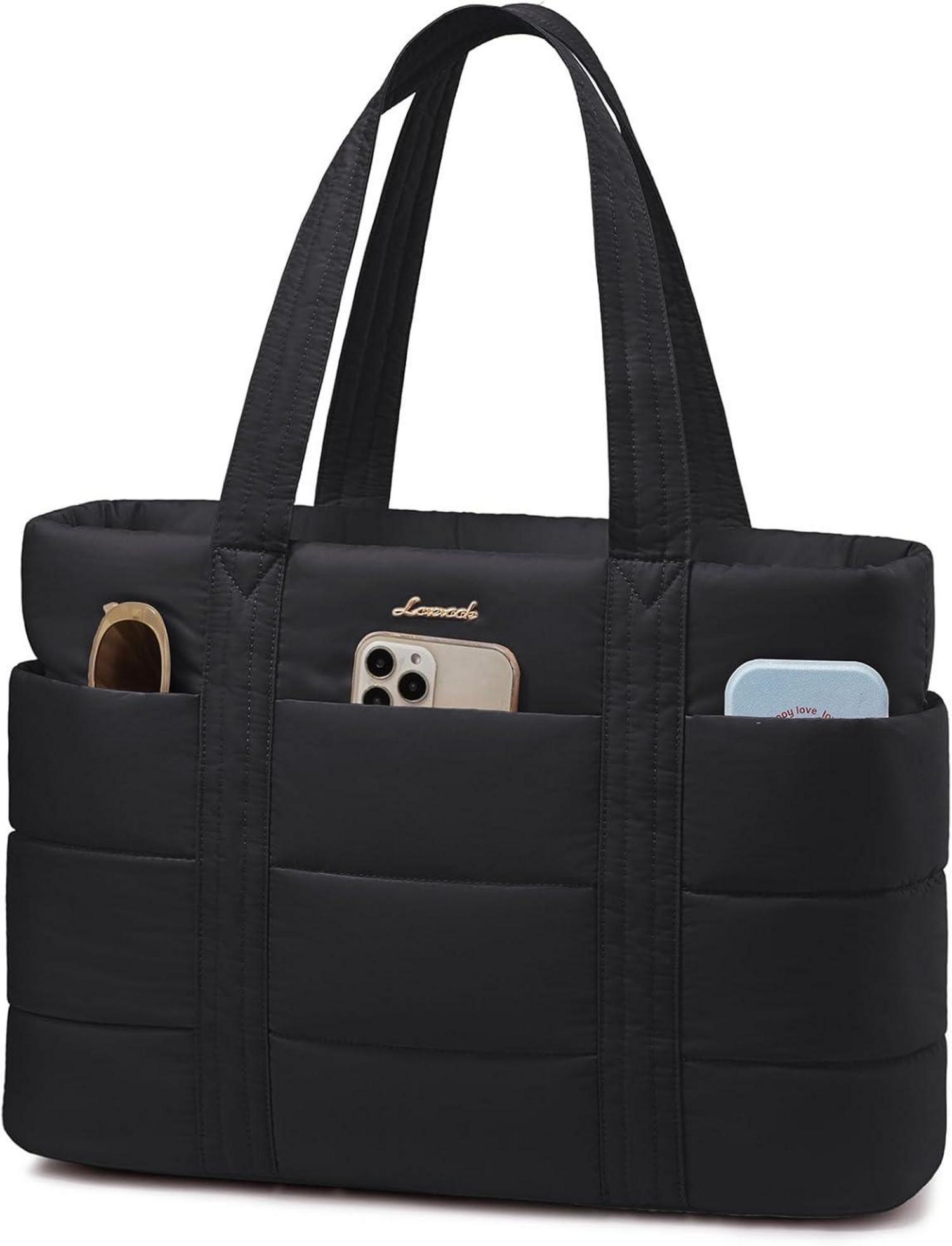 Große Damen Laptoptasche mit 13 Taschen & elastischem Flaschenfach