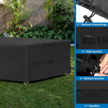 Gartenmöbel Abdeckhaube 420D Oxford Rip-Proof wasserdicht 250x180x90cm