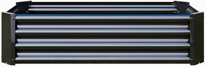 Hochbeet-Set Verzinktes Metall 120x60x30cm Gemüse Blumen Kräuter