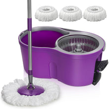 Profi Wischmopp Set mit Eimer und Mikrofaser Wischpads