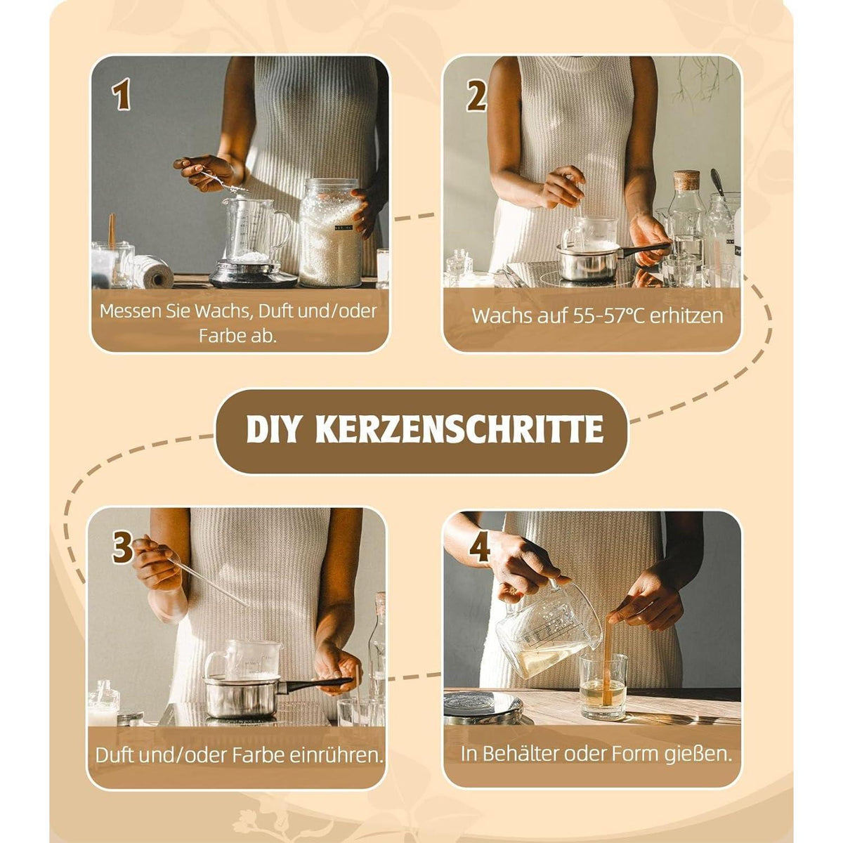 Sojawachs Flocken für Kerzen 15kg - 100% Natürlich & Biologisch
