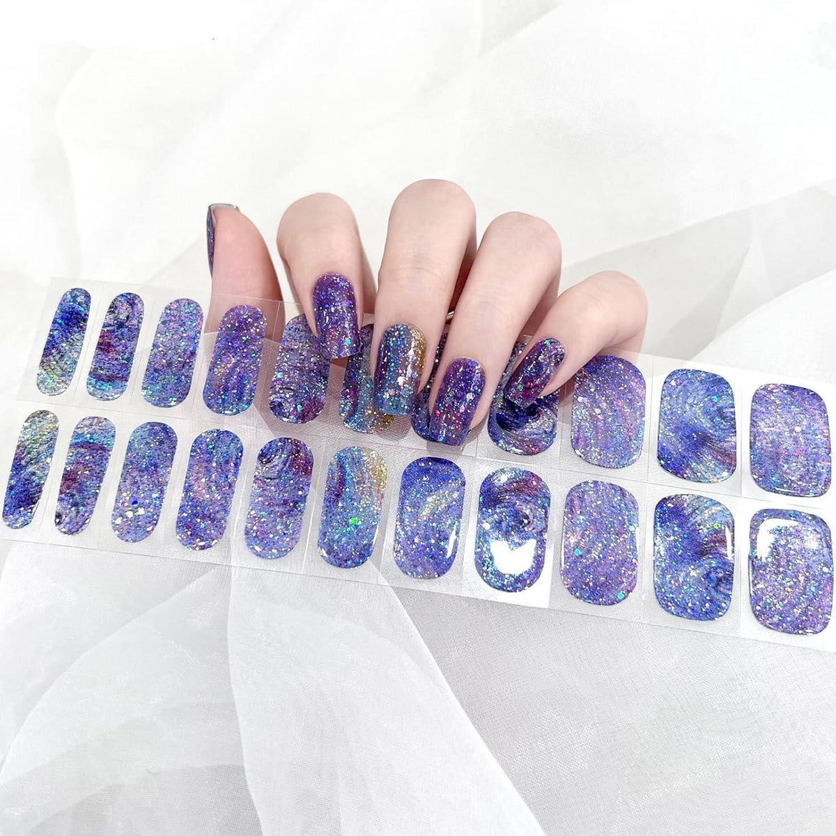 UV Nagelfolien Sky Blue 2 - Gel Nail Wraps
