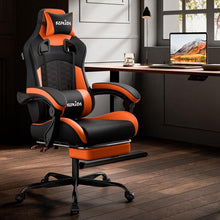 SUKIDA Ergonomischer Gaming-Stuhl mit Fußstütze und