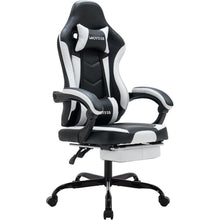 Ergonomischer Gaming Stuhl mit Lendenstütze und Fußstütze