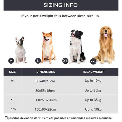 Orthopädisches Hundebett mit Eierkarton-Schaum (Beige, XL)