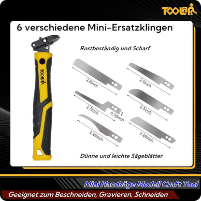 10-in-1 Modellbau Säge Set mit Nadelfeilen und Sägeblättern
