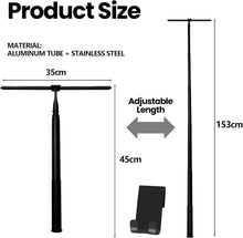 Duschabzieher Set Teleskopstange Rostfrei 35cm Streifenfrei