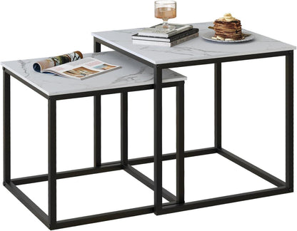 Modernes 2er Set Quadratisch Couchtische