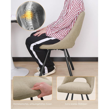 Drehbarer Esszimmerstuhl Set |, Ergonomisch & 360°
