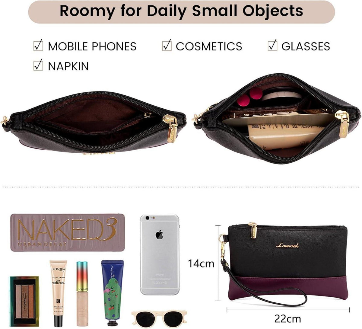 Elegante Laptoptasche Damen 17,3 Zoll PU Leder Violett Büro Uni