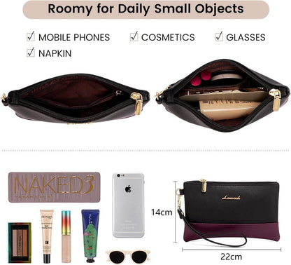 Elegante Laptoptasche Damen 17,3 Zoll PU Leder Violett Büro Uni