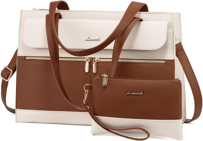 15,6 Zoll LOVEVOOK PU Leder 2 in 1 Laptop Handtasche Damen