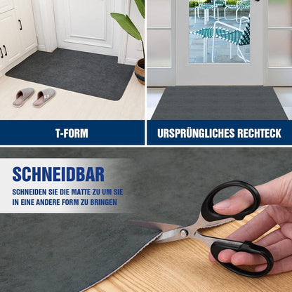 Schmutzfangmatte 80x120cm - Superdünn & Saugfähig für Innenräume