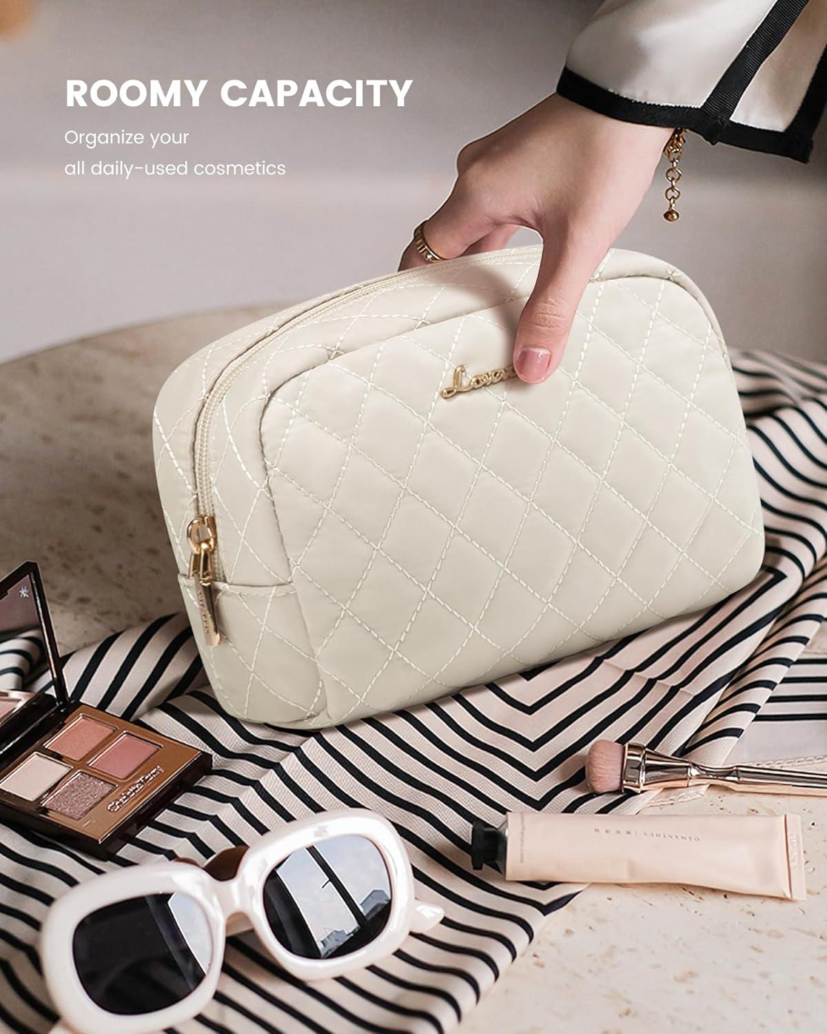 45L Reisetasche Damen wasserdicht mit Schuhfach Beige