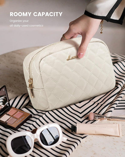 45L Reisetasche Damen wasserdicht mit Schuhfach Beige