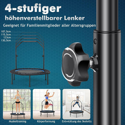 Fitness Trampolin 101cm – Faltbar & Belastbar bis 150kg