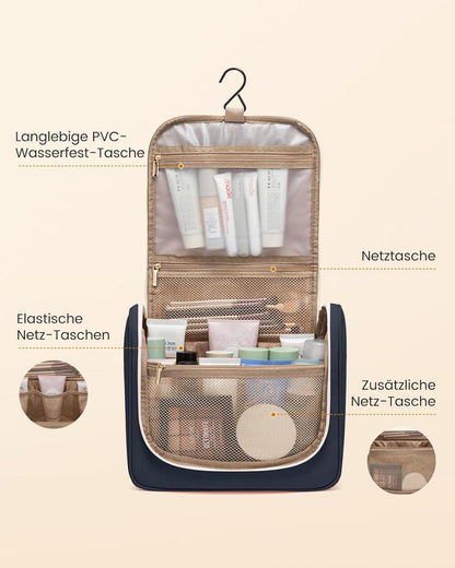 LOVEVOOK Kulturtasche Wasserdicht mit Haken Groß für Reisen