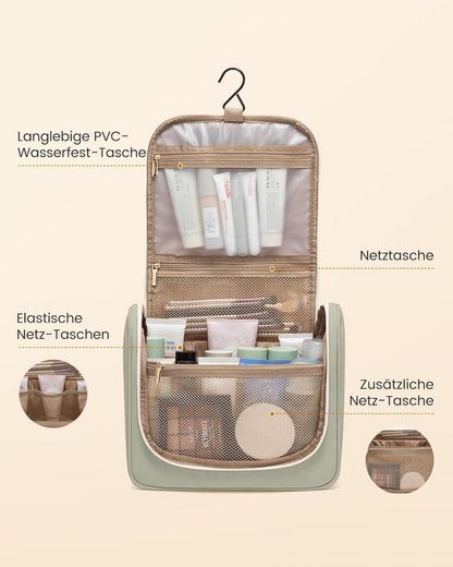 Kulturbeutel zum Aufhängen Wasserdicht Groß Waschtasche Kosmetiktasche Makeup