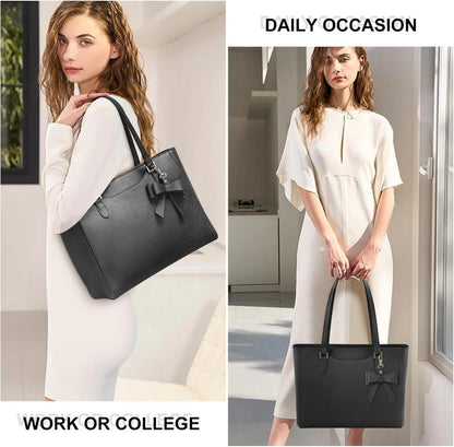 Handtasche Damen Groß Schwarz Wasserdicht Tote Bag Henkeltasche